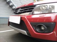 Защита радиатора Suzuki Grand Vitara 2012- black (Фото 4)