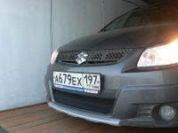 Защита радиатора Suzuki SX4 hb 2006-2010 black (Фото 2)