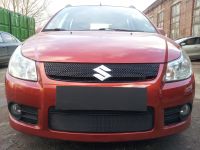 Защита радиатора Suzuki SX4 hb 2006-2010 black (Фото 4)