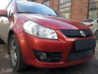 Защита радиатора Suzuki SX4 hb 2006-2010 black (Фото 5)