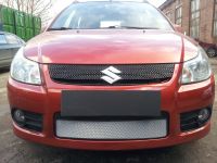 Защита радиатора Suzuki SX4 hb 2006-2010 chrome (Фото 2)