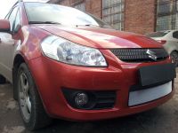 Защита радиатора Suzuki SX4 hb 2006-2010 chrome (Фото 3)