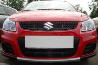 Защита радиатора Suzuki SX4 hb 2011- рестайлинг black (Фото 4)