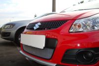 Защита радиатора Suzuki SX4 hb 2011- рестайлинг chrome (Фото 2)