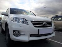 Защита радиатора Toyota Rav 4 2013- chrome верх (Фото 2)