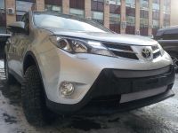 Защита радиатора Toyota Rav 4 (Комфорт,Элеганс, Престиж) 2013- chrome низ (Фото 3)