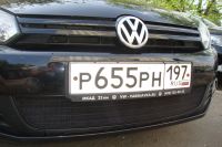 Защита радиатора Volkswagen Golf VI black (Фото 2)