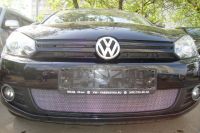 Защита радиатора Volkswagen Golf VI chrome (Фото 1)
