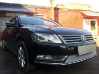 Защита радиатора Volkswagen Passat B7 chrome (Фото 2)