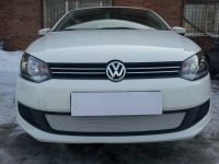 Защита радиатора Volkswagen Polo седан 2010- chrome (Фото 1)
