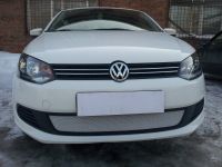 Защита радиатора Volkswagen Polo седан 2010- chrome (Фото 2)