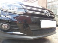 Защита радиатора Volkswagen Tiguan Sport&Style 2012- black (Фото 1)
