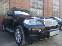 Защита радиатора BMW X5 c 2006-2013 black PREMIUM (Фото 2)