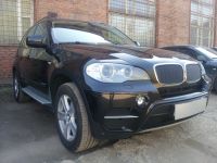 Защита радиатора BMW X5 c 2006-2013 black PREMIUM (Фото 5)