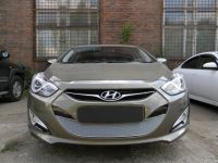 Защита радиатора Hyundai I40 2012- chrome PREMIUM (Фото 2)