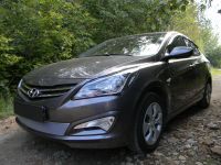 Защита радиатора Hyundai Solaris chrome PREMIUM