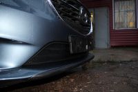 Защита радиатора Mazda 6 2013- black верх (Фото 2)