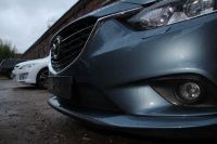 Защита радиатора Mazda 6 2013- black низ (Фото 1)