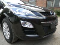 Защита радиатора Mazda CX7 2010-2013 black PREMIUM (Фото 2)