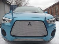 Защита радиатора Mitsubishi ASX (2 шт) 2013- chrome (Фото 3)