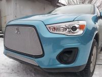 Защита радиатора Mitsubishi ASX (2 шт) 2013- chrome (Фото 4)