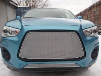 Защита радиатора Mitsubishi ASX (2 шт) 2013- chrome (Фото 6)