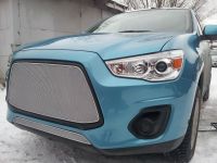 Защита радиатора Mitsubishi ASX (2 шт) 2013- chrome (Фото 7)