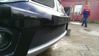 Защита радиатора Mitsubishi L200 2013- (Калуга)/Pajero Sport 2013- (Калуга) black PREMIUM (Фото 1)