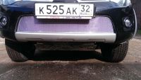 Защита радиатора Mitsubishi L200 2013- (Калуга)/Pajero Sport 2013- (Калуга) chrome PREMIUM (Фото 4)