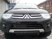 Защита радиатора Mitsubishi Pajero IV 2013- black (Фото 3)