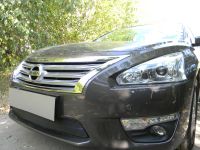 Защита радиатора Nissan Teana L33 2014- black (Фото 1)