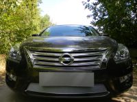 Защита радиатора Nissan Teana L33 2014- chrome (Фото 2)