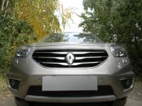 Защита радиатора Renault Koleos 2012- black PREMIUM (Фото 1)
