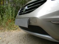 Защита радиатора Renault Koleos 2012- black PREMIUM (Фото 2)