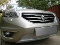 Защита радиатора Renault Koleos 2012- chrome PREMIUM (Фото 1)