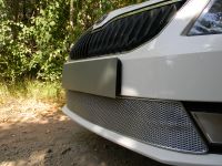 Защита радиатора Skoda Octavia А7 2013- Ambition-Elegance 2013- chrome PREMIUM (Фото 2)