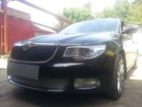 Защита радиатора Skoda Superb 2009-2013 chrome PREMIUM