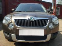Защита радиатора Skoda Yeti 2009-2013 black PREMIUM