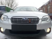 Защита радиатора Subaru Legacy/Outback рест., евр., 2007-2009 black (Фото 1)