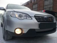 Защита радиатора Subaru Legacy/Outback рест., евр., 2007-2009 chrome (Фото 1)