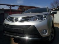 Защита радиатора Toyota Rav 4 (Комфорт, Элеганс, Престиж) 2013- black низ (Фото 2)
