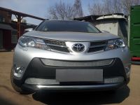 Защита радиатора Toyota Rav 4 (Комфорт, Элеганс, Престиж) 2013- chrome низ (Фото 1)