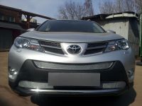 Защита радиатора Toyota Rav 4 (Комфорт, Элеганс, Престиж) 2013- chrome низ (Фото 3)