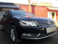 Защита радиатора Volkswagen Passat B7 black PREMIUM (Фото 2)