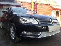 Защита радиатора Volkswagen Passat B7 chrome PREMIUM (Фото 2)