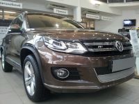 Защита радиатора Volkswagen Tiguan Sport&Style 2008- chrome PREMIUM (Фото 2)