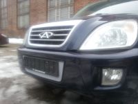 Защита радиатора Chery Tiggo (Tagaz Tingo) 2006-2012 chrome (Фото 3)