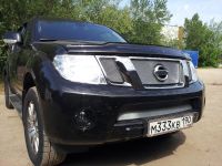 Защита радиатора Nissan Pathfinder (NAVARA) 2011-2012 chrome верх