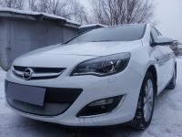 Защита радиатора Opel Astra J 2010-2012 chrome (Фото 2)