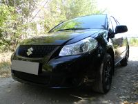 Защита радиатора Suzuki SX4 sedan 2007-2011 black (Фото 1)
